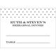 Black Pin Dot Folded Place Cards Image 6 of 6
